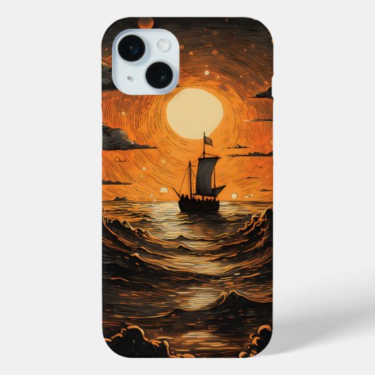 Coques Case-Mate iPhone Navire naviguant la nuit (Verso)