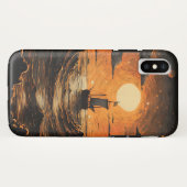 Coques Case-Mate iPhone Navire naviguant la nuit (Dos (Horizontal))
