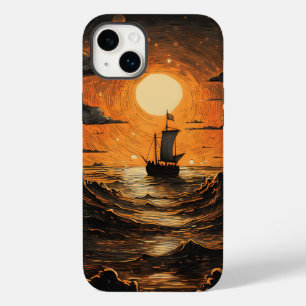 Coque Pour iPhone 14 Plus Navire naviguant la nuit