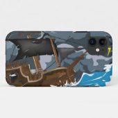 Coques Case-Mate iPhone Navire Pirate dans la Tempête (Dos (Horizontal))