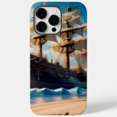 Coques Case-Mate iPhone Navire pirate de plage tropicale (Verso)