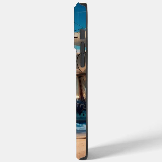 Coques Case-Mate iPhone Navire pirate de plage tropicale (Verso / Gauche)