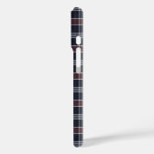Coques Case-Mate iPhone Navy Blue and Burgundy Plaid (Verso / Gauche)