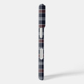 Coques Case-Mate iPhone Navy Blue and Burgundy Plaid (Verso / Droite)