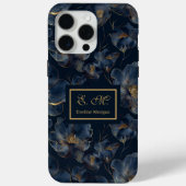 Coques Case-Mate iPhone Navy Gold iPhone Case Sweet Sixteen Custom Name (Verso)