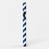 Coques Case-Mate iPhone Navy Zigzag, Navy Chevron, Motif géométrique (Dos/Droite)