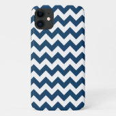 Coques Case-Mate iPhone Navy Zigzag, Navy Chevron, Motif géométrique (Dos)