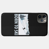 Coques Case-Mate iPhone Né à Ski Sports d'hiver (Dos (Horizontal))