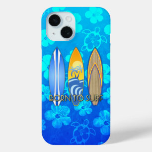 Coque Pour iPhone 15 Né À Surf Blue Honu