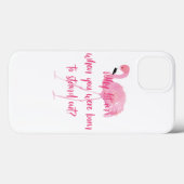 Coques Case-Mate iPhone Né au Flamant rose Stand Out (Verso (horizontal))