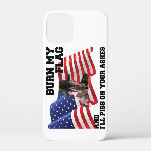 Coques Case-Mate iPhone Ne brûle pas mon drapeau (Verso)