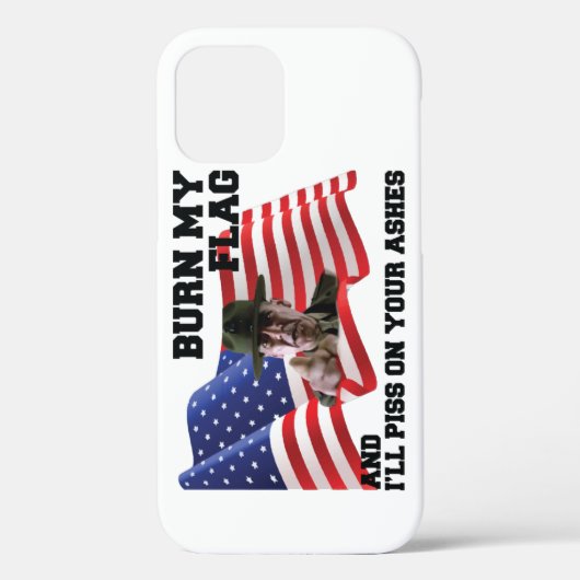 Coques Case-Mate iPhone Ne brûle pas mon drapeau (Verso)