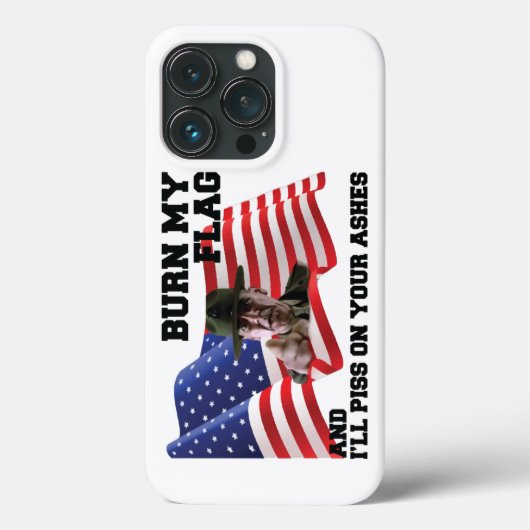 Coques Case-Mate iPhone Ne brûle pas mon drapeau (Verso)