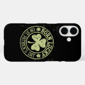 Coques Case-Mate iPhone Né Chanceux Le Jour De La Saint-Patrick Anniversai (Verso (horizontal))