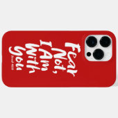 Coques Case-Mate iPhone NE CRAINS PAS, JE SUIS avec toi Foi Religieuse Die (Verso (horizontal))