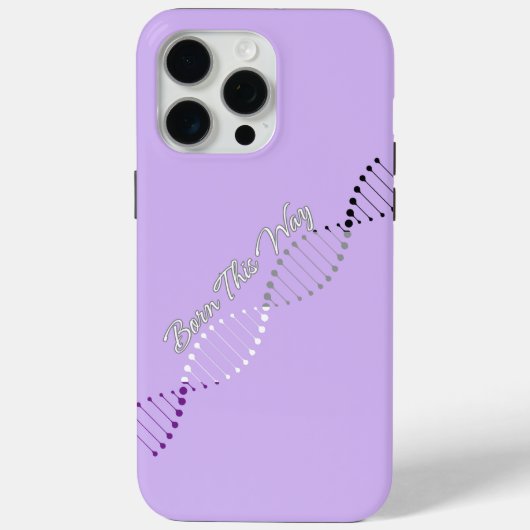 Coques Case-Mate iPhone Né de cette façon ACE - Asexuore Pride DNA (Verso)
