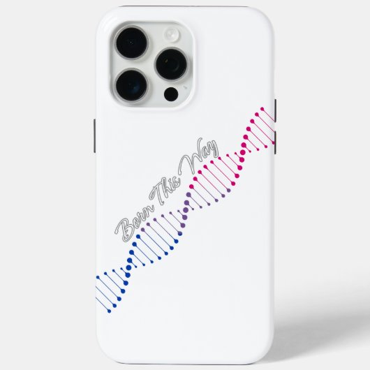 Coques Case-Mate iPhone Né de cette façon Bisexual - Bisexual Pride ADN (Verso)