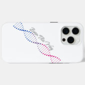Coques Case-Mate iPhone Né de cette façon Bisexual - Bisexual Pride ADN (Verso (horizontal))