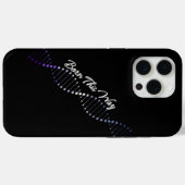 Coques Case-Mate iPhone Né de cette façon Bouton lesbienne - Bouton ADN de (Verso (horizontal))