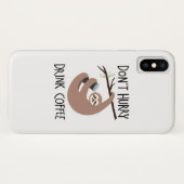 Coques Case-Mate iPhone Ne dépêchez pas le café de boissons (Dos (Horizontal))