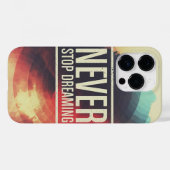 Coques Case-Mate iPhone Ne jamais cesser de rêver (Verso (horizontal))