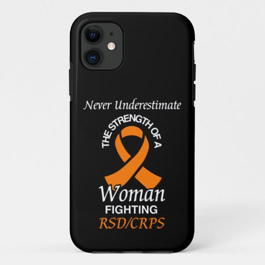 Coques Case-Mate iPhone Ne jamais sous-estimer/Ruban/Femme...RSD/CRPS (Dos)