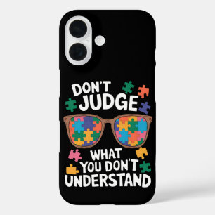 Coques iPhone 16 Ne jugez pas Comprendre l'amour autistique Sensibi