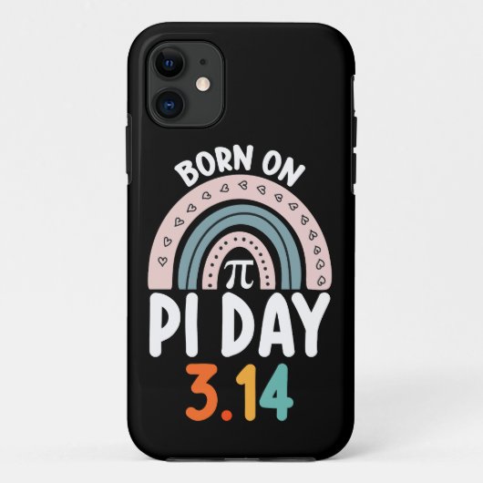 Coques Case-Mate iPhone Né le jour de Pi Anniversaire Math Drôle (Dos)