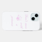 Coques Case-Mate iPhone Ne manquez pas avec une princesse - blanc - (Verso (horizontal))