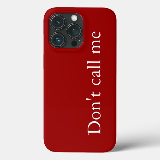 Coques Case-Mate iPhone Ne m'appelez pas - Coque-coque iphone (Verso)