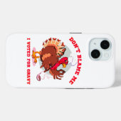 Coques Case-Mate iPhone NE ME BLÂME PAS, J'AI VOTÉ POUR... drôle d'action (Verso (horizontal))