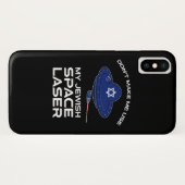 Coques Case-Mate iPhone Ne me faites pas utiliser mon laser spatial juif (Dos (Horizontal))