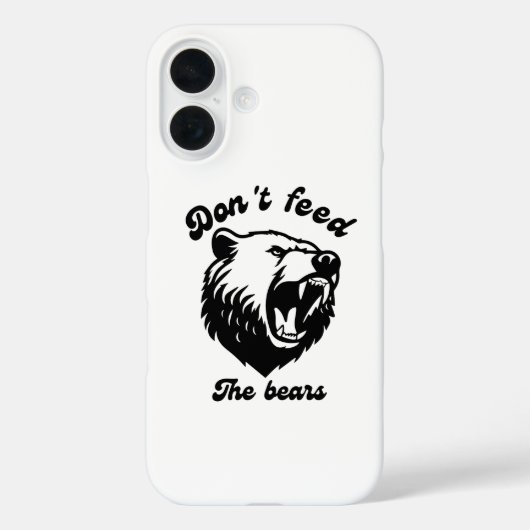 Coques Case-Mate iPhone Ne nourris pas les ours (Verso)