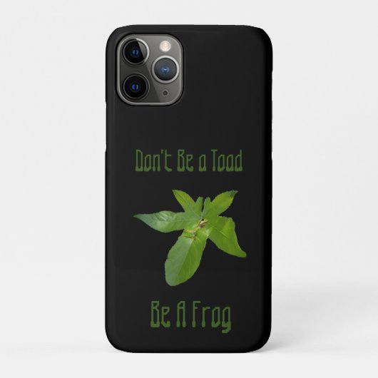 Coques Case-Mate iPhone Ne pas être un crapaud être une grenouille, Coque- (Dos)