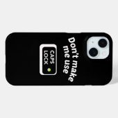 Coques Case-Mate iPhone Ne pas me forcer à utiliser le CASQUETTE VERROUILL (Verso (horizontal))