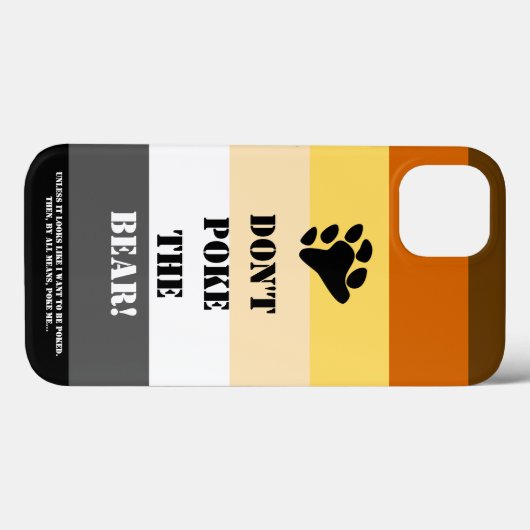Coques Case-Mate iPhone Ne pique pas l'ours ! (Verso (horizontal))