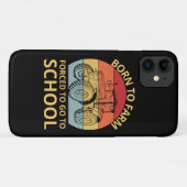 Coques Case-Mate iPhone né pour cultiver forcé d'aller à l'école (Dos (Horizontal))