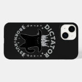 Coques Case-Mate iPhone Né pour gouverner | Conception drôle de chat (Verso (horizontal))