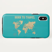 Coques Case-Mate iPhone Né pour voyager (Dos (Horizontal))