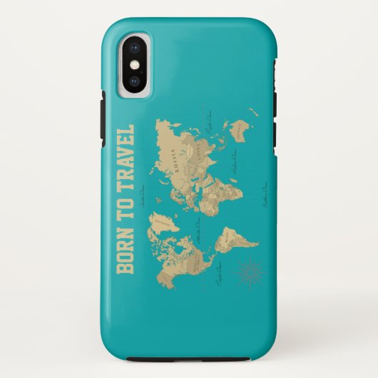 Coques Case-Mate iPhone Né pour voyager (Dos)