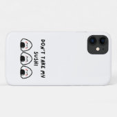 Coques Case-Mate iPhone Ne prenez pas mon sushi (Dos (Horizontal))