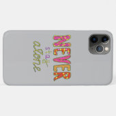 Coques Case-Mate iPhone Ne reste jamais seul (Dos (Horizontal))