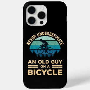 Coque iPhone 15 Pro Max Ne Sous-Estimez Jamais Un Vieux Type Sur Un Vélo D