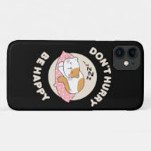 Coques Case-Mate iPhone Ne te presse pas, sois heureux (Dos (Horizontal))