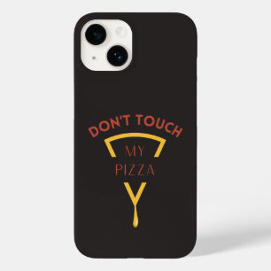 Coque Pour iPhone 14 Ne touchez pas à mon appareil téléphonique de pizz