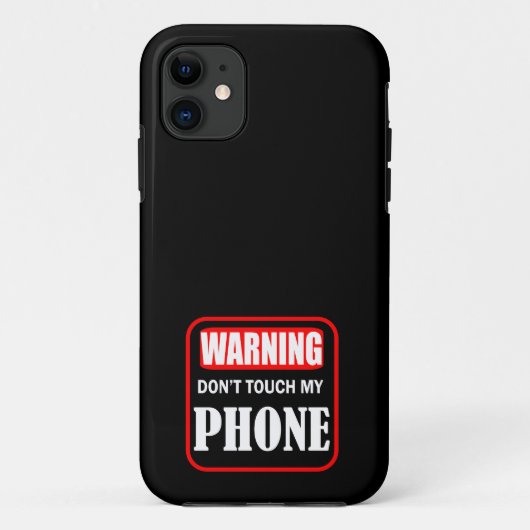 Coques Case-Mate iPhone ne touchez pas à mon téléphone (Dos)