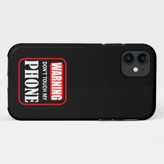 Coques Case-Mate iPhone ne touchez pas à mon téléphone (Dos (Horizontal))