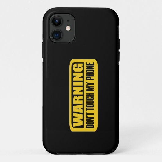 Coques Case-Mate iPhone ne touchez pas à mon téléphone (Dos)