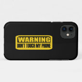 Coques Case-Mate iPhone ne touchez pas à mon téléphone (Dos (Horizontal))