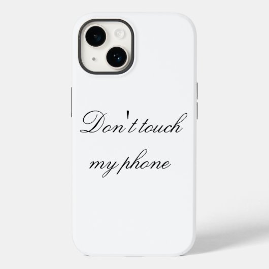 Coques Case-Mate iPhone Ne touchez pas à mon téléphone (Verso)